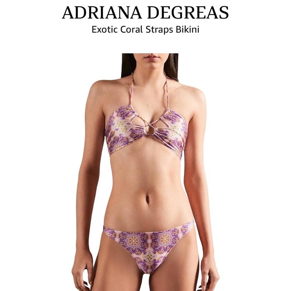 Adriana Degreas Exotic Coral Strapless Bikini